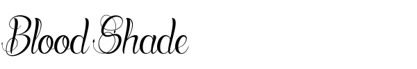 Blood Shade font preview